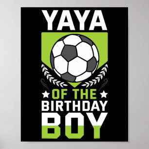 Yaya van de verjaardagsvoetbalspeler Verjaardagste Poster