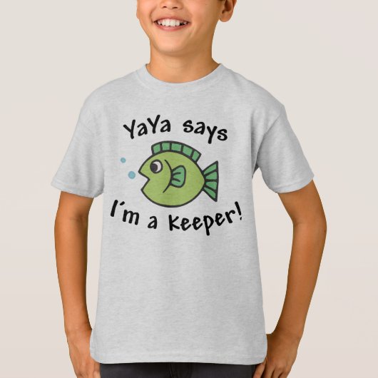 YaYa zegt dat ik een Keeper ben. T-shirt (Voorkant)