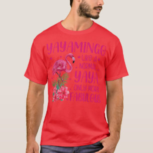 Yayamingo als een normale Yaya Flamingo Lomp T-shirt