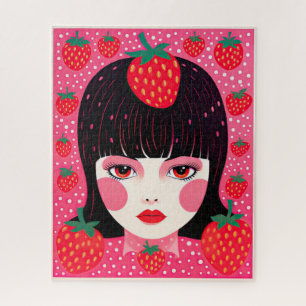 Yayoi Kusama Aardbei Meisje Funky Legpuzzel