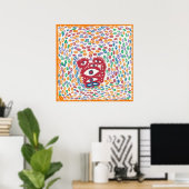 Yayoi Kusama Art 4 Poster (Thuiskantoor)