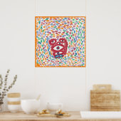 Yayoi Kusama Art 4 Poster (Keuken)