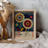 Yayoi Kusama Floral Exhibition Retro Botanical Poster