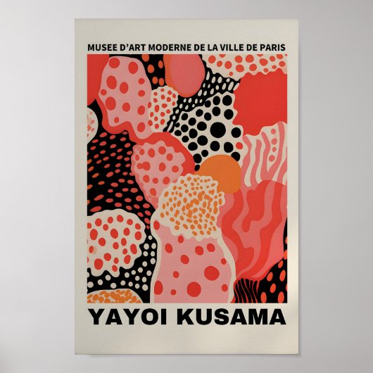 Yayoi Kusama Geïnspireerd Abstracte kunst Print (Voorkant)