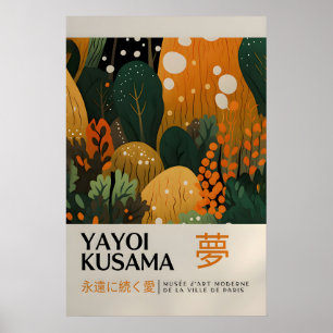Yayoi Kusama Impression - Art mural japonais - Mur