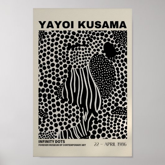 Yayoi Kusama Inspiré Art Abstrait Impression (Devant)