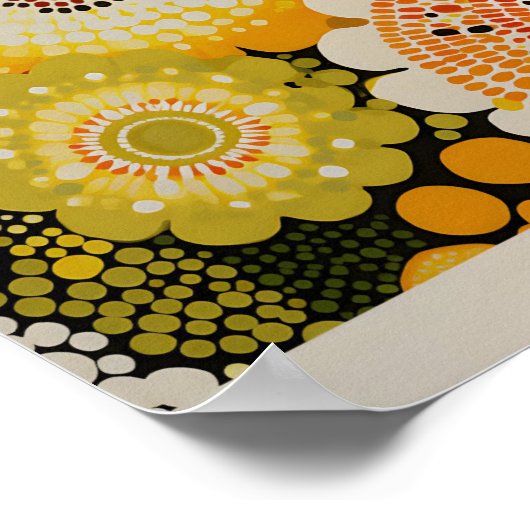 Yayoi Kusama Inspiré Art Abstrait Impression (Coin)