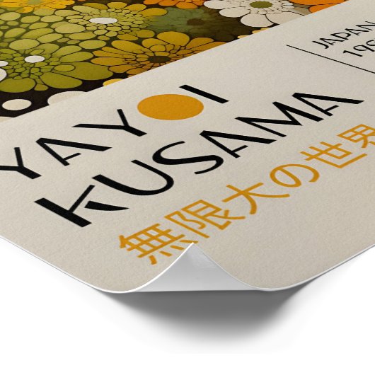 Yayoi Kusama Inspiré Art Abstrait Impression (Coin)