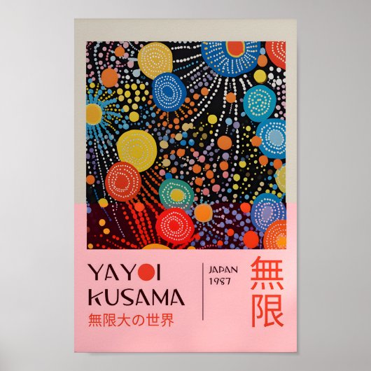 Yayoi Kusama Inspiré Art Abstrait Impression (Devant)