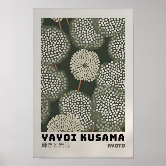 Yayoi Kusama Inspiré Art Abstrait Impression (Devant)