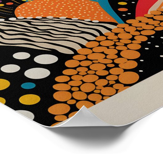 Yayoi Kusama Inspiré Art Abstrait Impression (Coin)