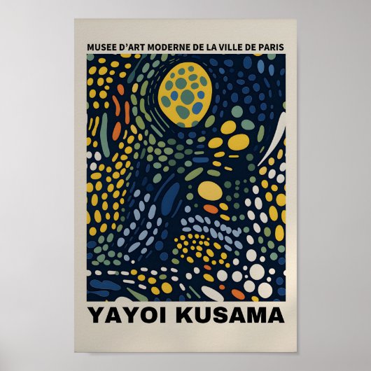 Yayoi Kusama Inspiré Art Abstrait Impression (Devant)