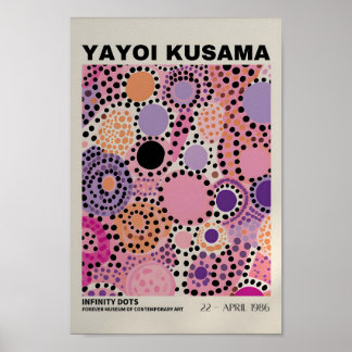 Yayoi Kusama Inspiré Art Abstrait Impression