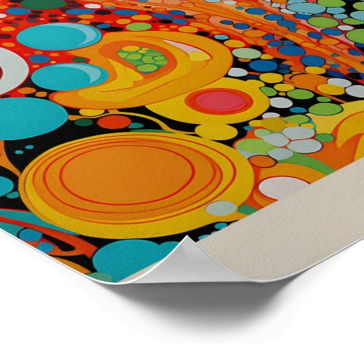 Yayoi Kusama Inspiré Art Abstrait Impression (Coin)