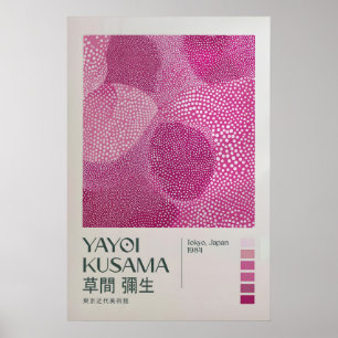Yayoi Kusama Print, Moderne Kunst Print, Japandi Poster
