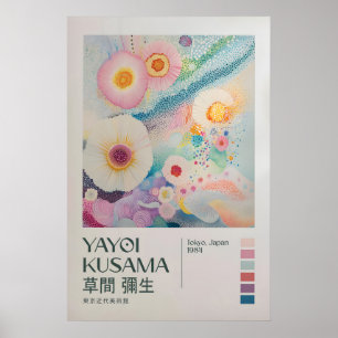 Yayoi Kusama Print, Moderne Kunstprint, Japandi Poster