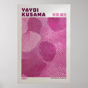 Yayoi Kusama Print, Moderne Kunstprint, Maximalist Poster