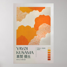 Yayoi Kusama Print, Yayoi Kusama Tentoonstelling Poster