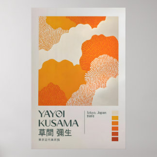 Yayoi Kusama Print, Yayoi Kusama Tentoonstelling Poster