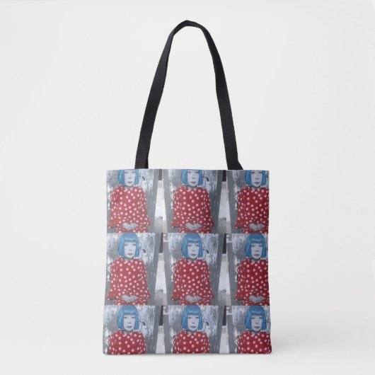 Yayoi Kusama Streetart Canvas tas (Voorkant)