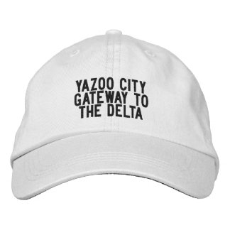 YAZOO CITY Mississippi Hat Geborduurde Pet