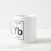 Yb - Ytterbium Koffiemok (Voorkant links)