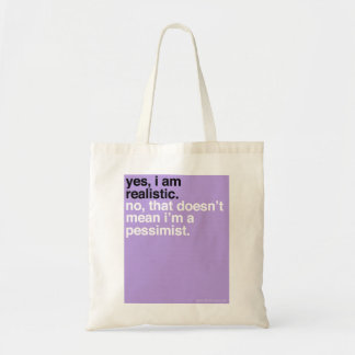 YBN: Ja, ik ben realistisch Tote Bag