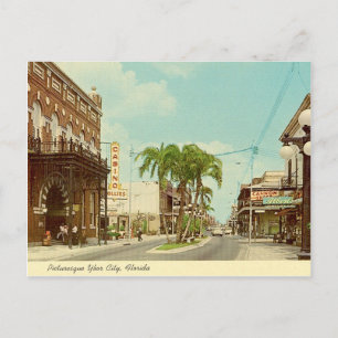 Ybor City, Florida  straatbeeld Briefkaart