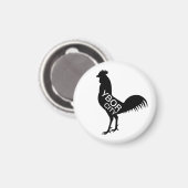Ybor City Rooster Magneet (Voorkant / Achterkant)