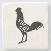 Ybor City Rooster Stenen Onderzetter (Voorkant)