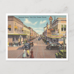  Ybor City, Tampa, Florida zakenstraat Briefkaart