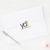 YDFLOGO, yourdalyfix.com Ronde Sticker (Envelop)