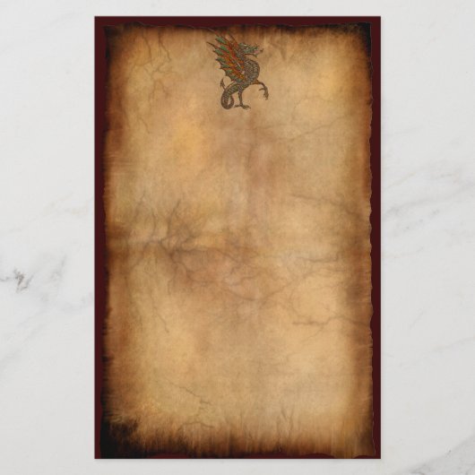 Ye Old Medieval Dragon Design Briefpapier (Voorkant)