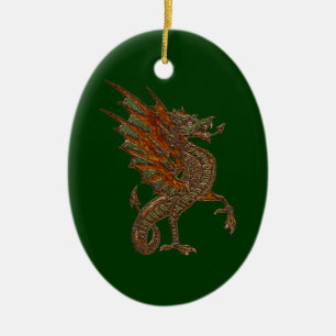 Ye Old Medieval Dragon Design Keramisch Ornament