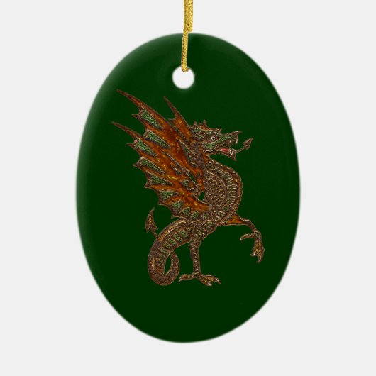 Ye Old Medieval Dragon Design Keramisch Ornament (Voorkant)