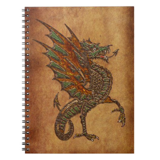 Ye Old Medieval Dragon Design Notitieboek (Voorkant)