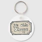 Ye Old Shoppe Sign Sleutelhanger (Voorkant)