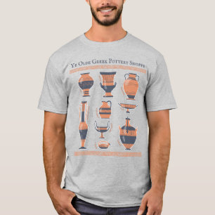 Ye Olde Greek Pottery Shoppe: Fun Ancient Jugs T-S T-shirt