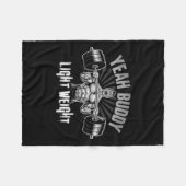 Yeah Buddy Light Weight Bodybuilding Gym Funny Wei Fleece Deken (Voorkant (Horizontaal))