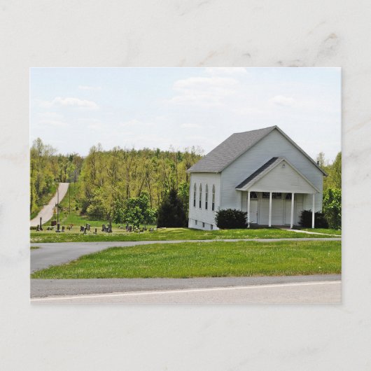 Yeakley Chapel & Cemetary op Route 66 Briefkaart (Voorkant)