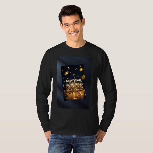 Year 2026 – Fresh Start, Greet Basic Long T-Shirt (Devant entier)