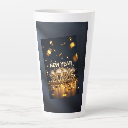 Year 2026 – Fresh Start, Greet Latte Mug (Devant)