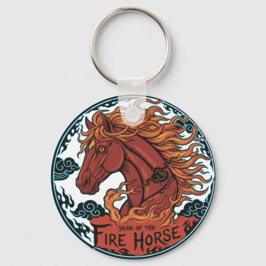 Year of the Fire Horse Sleutelhanger (Voorkant)
