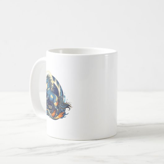 Year Of The Horse 2026 Chinese Lunar Zodiac Appare Koffiemok (Voorkant links)