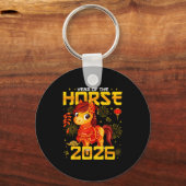 Year Of The Horse 2026 Lunar New Year Chinese New  Sleutelhanger (Voorkant)