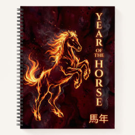 Year of the Horse - Fire Chinese Zodiac Notitieboek