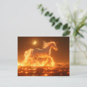 Year of the Horse(Fire) Feestdagenkaart (Staand voorkant)