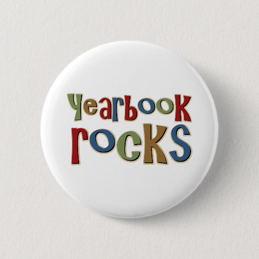 Yearbook Rocks Ronde Button 5,7 Cm (Voorkant)