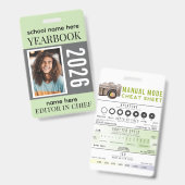 Yearbook Staff Badge Fully Customizable (Voor- en achterkant)