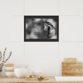 Yearly Calendar Beautiful Stallion Horse Poster (Keuken)